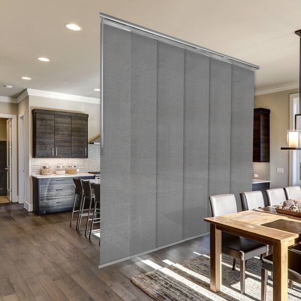InStyleDesign Iron 6Panel Single Rail Panel Track / Room Divider